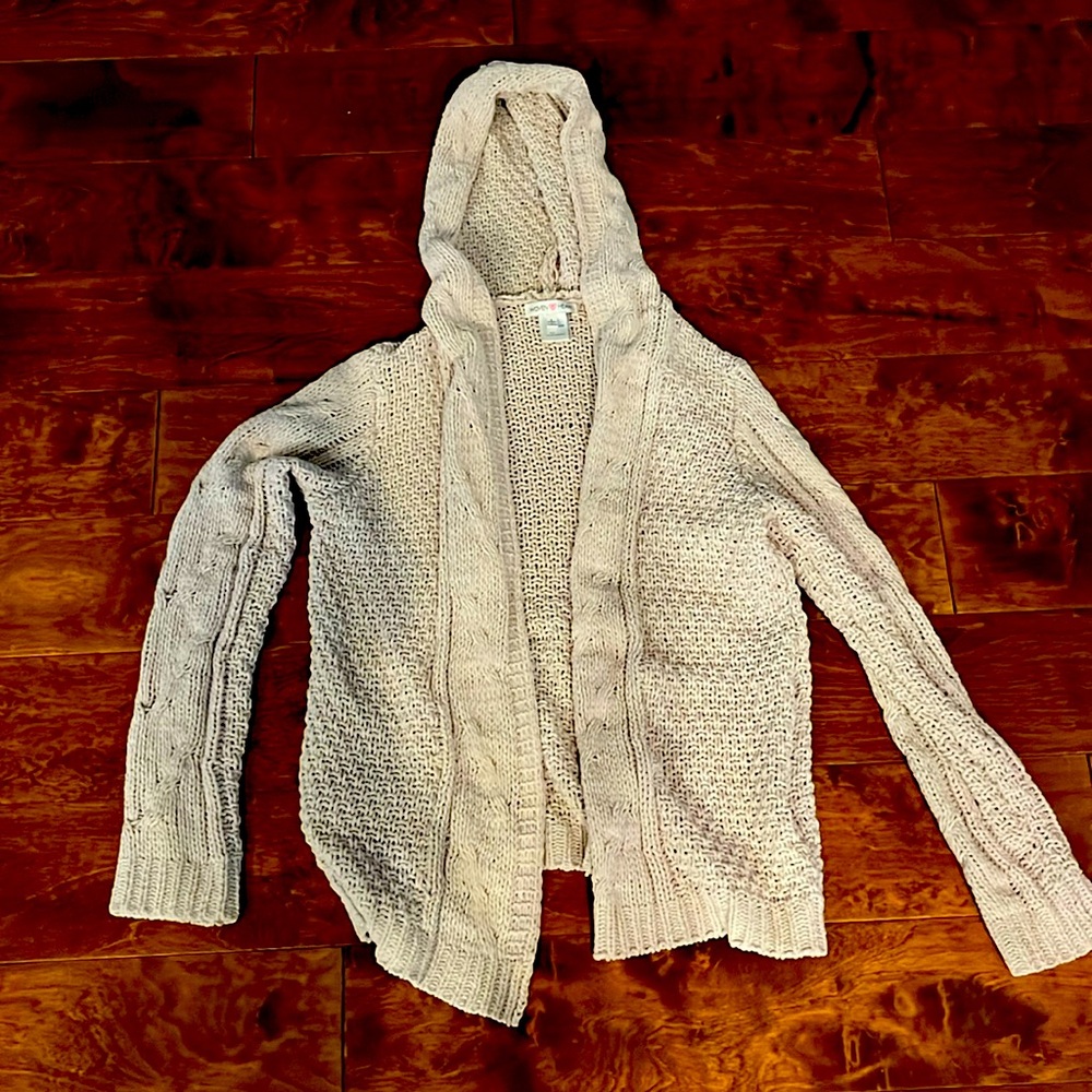 Tan Cardigan Hoodie